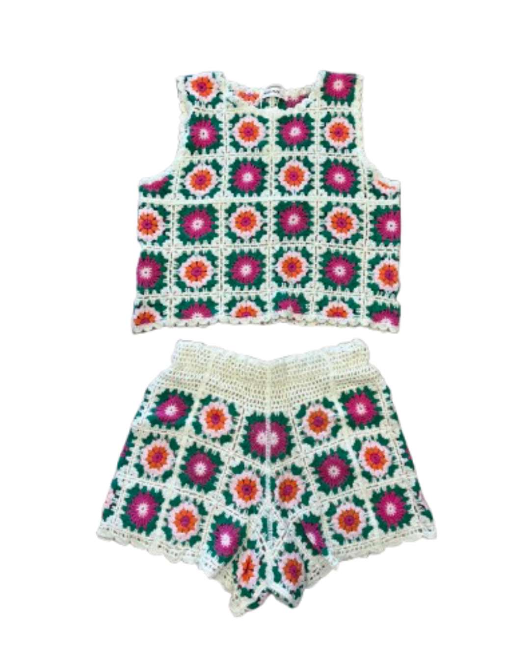 Ensemble crochet 1 short + 1 haut