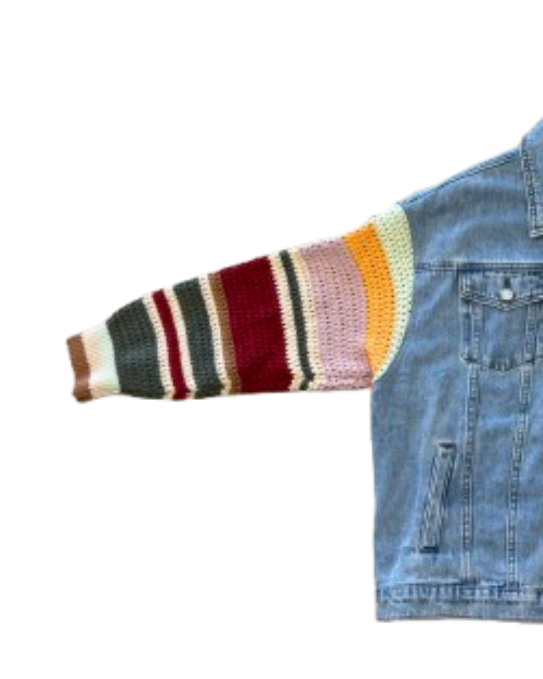 Veste Jean manches crochets ZAC & ZOÉ
