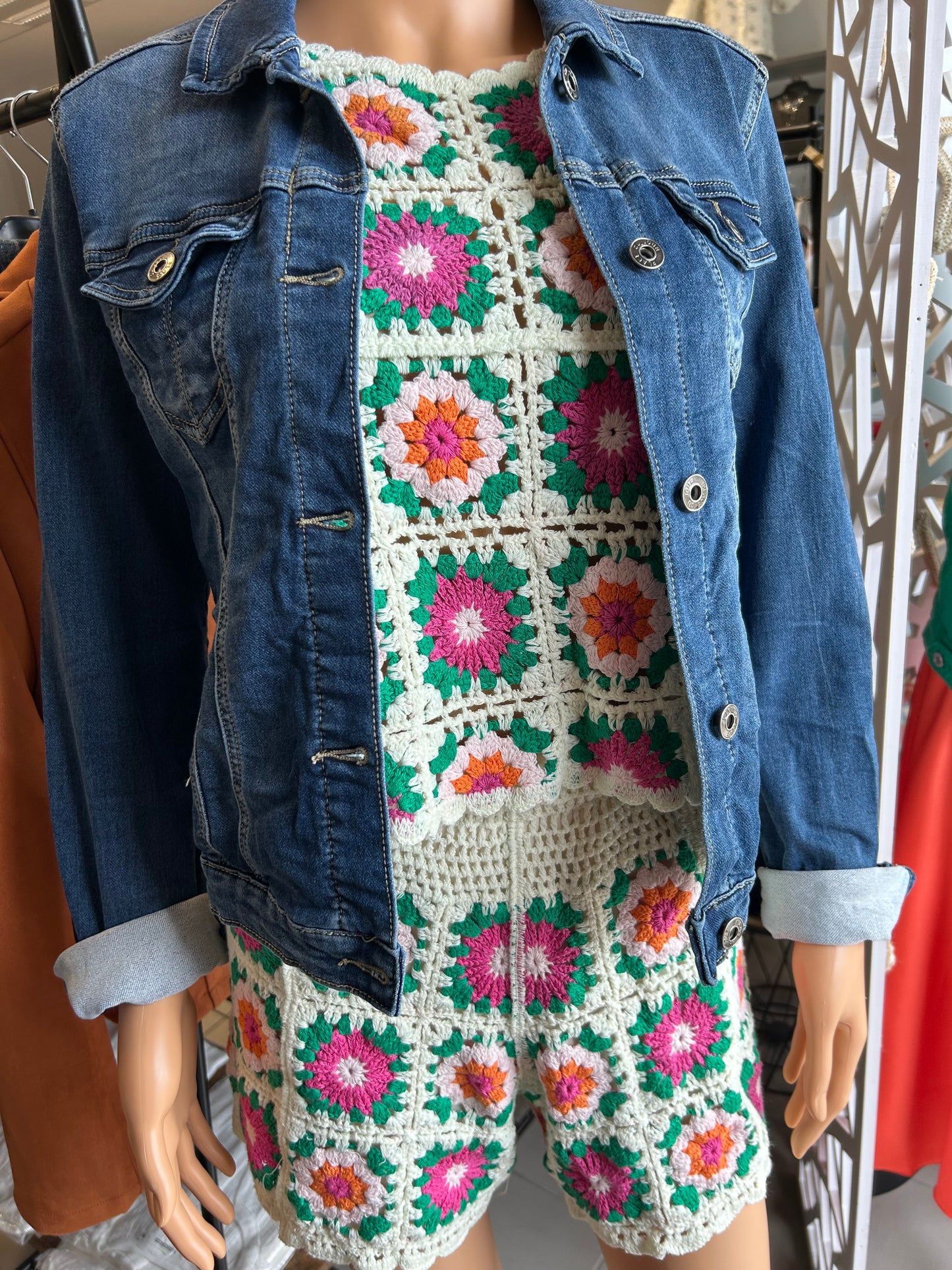 Ensemble crochet 1 short + 1 haut
