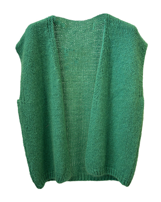 Gilet sans manche en maille